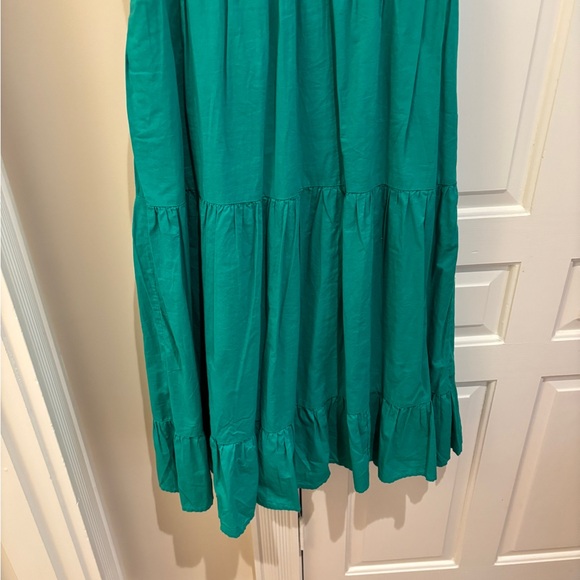 J Crew Sleeveless Tiered Ruffle Midi Dress - Picture 4 of 5